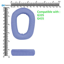 画像をギャラリービューアに読み込む, Geekria イヤーパッド Comfort 互換性 パッド ロジクール Logitech G435 G335 ヘッドホンに対応 パッド イヤー / イヤーカップ (メッシュファブリック / 青い)