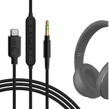 画像をギャラリービューアに読み込む, Geekria ケーブル USB-C Digital to Audio 互換性 オーディオコード ビーツバイドクタードレ Beats Studio Pro Studio 3 Solo 4 Solo 3 ヘッドホンケーブル、Type-C に適合する インラインマイクと音量コントロール 1.2m