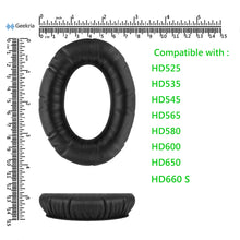 画像をギャラリービューアに読み込む, Geekria イヤーパッド QuickFit 互換性 パッド ゼンハイザー Sennheiser HD525, HD535, HD545, HD565, HD580, HD600, HD650, HD660 S ヘッドホンに対応 パッド イヤー / イヤーカップ ( プロテインレザー / ブラック )