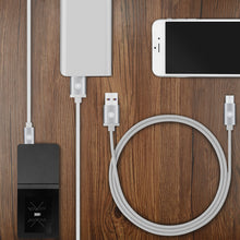 画像をギャラリービューアに読み込む, Geekria 充電ケーブル 互換性 USB 充電コード USB to Micro-USB ボーズ Bose QC35 II SoundLink II, スカルキャンディSkullcandy Hesh2 Hesh3, アーカーゲー AKG N60NC Y45bt Y50bt に対応 (白/120cm)