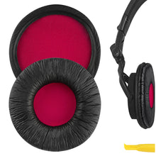 画像をギャラリービューアに読み込む, Geekria イヤーパッド互換性 パッド ソニー Sony MDR-V55, V500DJ ヘッドホンに対応 イヤパッド/イヤークッション/イヤーカップ ( プロテインレザー / 黒赤 )