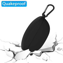 画像をギャラリービューアに読み込む, Geekria シリコン カバー 互換性 カバー Sony WF-SP800N 対応 True Wireless Earbuds 充電ケース充電ケースカバー 外装カバー キーホルダーフック付き、充電ポートアクセス可能 (Black)