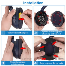 画像をギャラリービューアに読み込む, Geekria イヤーパッド Sport 互換性 パッド ソニー SONY WH-XB910N ヘッドホンに対応 パッド イヤー / イヤーカップ 冷却ジェル (青)