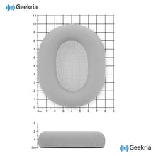 画像をギャラリービューアに読み込む, Geekria イヤーパッドElite 互換性 パッド ソニー SONY WH-1000XM6 ヘッドホンに対応 パッド イヤー / イヤーカップ ラムスキン(銀)