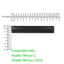 画像をギャラリービューアに読み込む, Geekria ヘッドバンド 互換性 ヘッドホンヘッドバンド プロテインレザー パッド Turtle Beach Stealth 700 Gen 2, Stealth 700 Gen 2 MAX 対応 交換用 (黒)