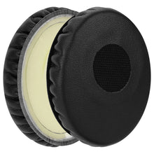 画像をギャラリービューアに読み込む, Geekria イヤーパッド QuickFit 互換性 パッド ゼンハイザー Sennheiser HD228, HD238, HD218, HD219, HD229, HD239, HD220 ヘッドホンに対応 パッド イヤー / イヤーカッププロテインレザー (ブラック)