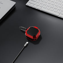 画像をギャラリービューアに読み込む, Geekria TPU カバー 互換性 カバー Samsung Galaxy Buds 2, Galaxy Buds Live, Galaxy Buds Pro 対応 True Wireless Earbuds 充電ケース充電ケースカバー 外装カバー キーホルダーフック付き、充電ポートアクセス可能 (Red)