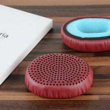画像をギャラリービューアに読み込む, Geekria イヤーパッド QuickFit 互換性 パッド スカルキャンディ Skullcandy Riff Wireless ヘッドホンに対応 パッド イヤー / イヤーカップ ( プロテインレザー / 真紅)