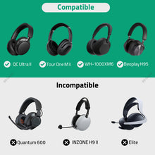 画像をギャラリービューアに読み込む, Geekria NOVA ヘッドホン用パフィーポーチ ソニー Sony WH-1000XM6、グアンドオルフセン B&O Beoplay H95、ボーズ Bose QC Ultra II 対応 ソフトシェル交換用保護トラベルキャリーバッグ ケーブル収納付き (ブラック)