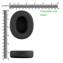 画像をギャラリービューアに読み込む, Geekria イヤーパッド QuickFit 互換性 パッド オーディオテクニカ Audio-Technica ATH-SR50BT ヘッドホンに対応 パッド イヤー / イヤーカップ (プロテインレザー / ブラック)