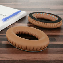 画像をギャラリービューアに読み込む, Geekria イヤーパッド QuickFit 互換性 パッド ボーズ Bose QuietComfort 25, QC25, SoundLink Around Ear Headphones ヘッドホンに対応 パッド イヤー / イヤーカップ プロテインレザー (カーキ)