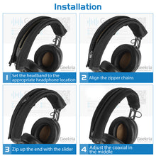 画像をギャラリービューアに読み込む, Geekria カバー 互換性 ヘッドバンドカバー ゼンハイザー Sennheiser Momentum 2 3 Over-Ear, Momentum 2 On-Ear, HD201, HD202, HD471 対応 ネオプレン製 ヘッドバンドクッション ヘッドバンドプロテクター 簡単に装着 工具不要 (ブラック)