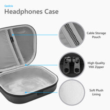 画像をギャラリービューアに読み込む, Geekria PRO 頑丈なヘッドフォンケース ボーズ Bose QC Ultra/45/35/35 II/25/15/SE/2 対応 ハードシェル 耐久性 多層保護 旅行用キャリーバッグ (ブラック)