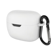 画像をギャラリービューアに読み込む, Geekria シリコン カバー 互換性 カバー ジェイビーエル JBL TUNE BEAM 対応 True Wireless Earbuds 充電ケースカバー 外装カバー キーホルダーフック付き、充電ポートアクセス可能 (白)