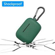 画像をギャラリービューアに読み込む, Geekria Silicone カバー ゼンハイザー Sennheiser CX 500BT と互換性のある True Wireless Earbuds 充電ケース カバー 充電ポートにアクセスするためのキーチェーン フック付き (Green)