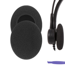 画像をギャラリービューアに読み込む, Geekria イヤーパッド Comfort 互換性 パッドロジクール Logitech OEM PC 860 Stereo ヘッドホンに対応 パッド イヤー / イヤーカップ スポンジ (黒)
