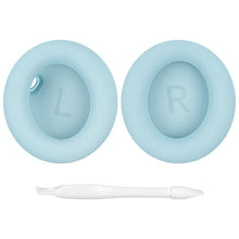 画像をギャラリービューアに読み込む, Geekria イヤーパッド QuickFit 互換性 パッド アンカー Anker Soundcore Space One ヘッドホンに対応 パッド イヤー / イヤーカップ プロテインレザー (青)