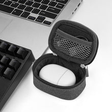 画像をギャラリービューアに読み込む, Geekria イヤホン収納ポーチ 互換性:Google Pixel Buds Pro 2 / Pixel Buds 2a / Pixel Buds Pro、ケーブルポケット&カラビナ付き ナイロン トラベルオーガナイザー、ポーチのみ(ダークグレー)