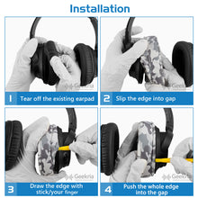 画像をギャラリービューアに読み込む, Geekria イヤーパッド QuickFit 互換性 パッド ソニー Sony WH-CH700N, WH-CH710N, WH-CH720N ヘッドホンに対応 パッド イヤー / イヤーカッププロテインレザー(迷彩)