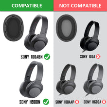 画像をギャラリービューアに読み込む, Geekria イヤーパッド QuickFit 互換性 パッド ソニー Sony MDR-100ABN WH-H900N ヘッドホンに対応 パッド イヤー / イヤーカップ ( プロテインレザー / ブラック )