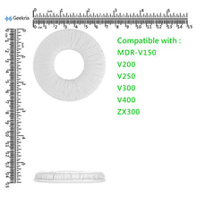 画像をギャラリービューアに読み込む, Geekria QuickFit イヤーパッド 互換性 パッド ソニー Sony MDR-V150 V200 V250 V300 V400 ZX100 ZX110 ZX110NC ZX220BT ZX300 ZX310 ZX330BT ヘッドホンに対応 イヤパッド/イヤークッション/イヤーカップ ( レザーレット / 白い )