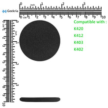 画像をギャラリービューアに読み込む, Geekria イヤーパッド Comfort 互換性 パッド アーカーゲー AKG K420, K412, K403, K402 ヘッドホンに対応 パッド イヤー / イヤーカップ ( スポンジ / ブラック )