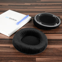 画像をギャラリービューアに読み込む, Geekria イヤーパッド Comfort 互換性 パッド アーカーゲー AKG K701, K702, Q701, Q702, K601, K612, K712, K400, K500 ヘッドホンに対応 パッド イヤー / イヤーカップ ベロア ( ブラック)