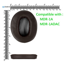 画像をギャラリービューアに読み込む, Geekria イヤーパッド QuickFit 互換性 パッド ソニー SONY MDR-1A, MDR-1ADAC ヘッドホンに対応 パッド イヤー / イヤーカップ ( ベロア / 褐色 )