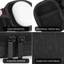 画像をギャラリービューアに読み込む, Geekria シールド イヤフォン ケースグーグル Google Pixel Buds 2A/2 完全ワイヤレス イヤフォンと互換性あり、カラビナ クリップ付き交換用ハードシェル トラベル キャリング バッグ (グレー)