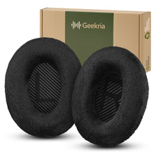 画像をギャラリービューアに読み込む, Geekria イヤーパッド Comfort 互換性 パッド ボーズ Bose QCSE, QC45, QC35, QC35 ii, QC35 ii Gaming, QC15 QC25, AE2, AE2i, AE2w, SoundTrue, SoundLink AE, New Quietcomfort ヘッドホンに対応 パッド イヤー / イヤーカップ ( ベロア / ブラック )