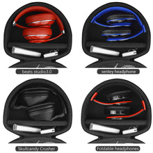 画像をギャラリービューアに読み込む, Geekria ケース Sheild ヘッドホンケース 互換性 ハードケース 旅行用 ハードシェルケース ソニー Sony WH1000XM2, H-H900N, WH-H910N, WH-H800, WH-XB900N, MDR100ABN, MDR100AAP に対応 収納ポーチ付き (ダークグレー)