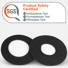 画像をギャラリービューアに読み込む, Geekria カバー 2ペア 互換性 イヤーパッドカバー (SGS認証済) 劣化防止、防塵 ヘッドホン 交換用 ストレッチニット 11-16CM ヘッドホン用 洗濯可 ( Large / ブラック・フラワリーグレー)