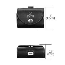 画像をギャラリービューアに読み込む, Geekria レザー カバー 互換性 カバーアップル Apple AirPods 4, AirPods Pro 2, AirPods Pro, AirPods 3, AirPods 2 対応 True Wireless Earbuds ケースカバー 外装カバー 充電ポートアクセス可能 (Black)