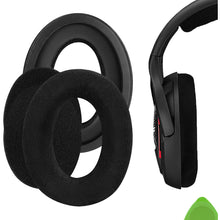 画像をギャラリービューアに読み込む, Geekria イヤーパッド Comfort 互換性 パッド ゼンハイザー Sennheiser GAME ONE, PC360, PC363D, PC373D ヘッドホンに対応 パッド イヤー / イヤーカップ ベロア (ブラック)