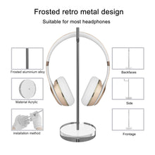 画像をギャラリービューアに読み込む, Geekria ヘッドホンスタンド クリア オンイヤー ヘッドホン、ゲームヘッドセット用の ホルダー, デスクディスプレイハンガー 頑丈なヘビーベース ボーズ Bose QC25, QC15, AE2, アーカーゲー AKG, Parrot Zik ヘッドセット用 と互換性 (透明です)