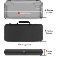 画像をギャラリービューアに読み込む, Geekria フルサイズ キーボードケース ハードシェル トラベルキャリーバッグ 104~108 キー コンピューター メカニカル ゲーミング キーボード用 コルセア Corsair K100 RGB メカニカル、K95 RGB、レイザー Razer BlackWidow V4 Pro 対応