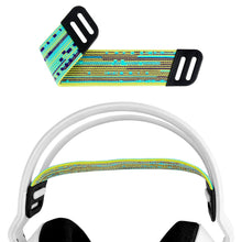 画像をギャラリービューアに読み込む, Geekria ヘッドバンド 互換性 ヘッドホンヘッドバンド メッシュ生地 パッド ロジクール Logitech G733, G335, G535 対応 交換用 (黄色 / ミントグリーン)