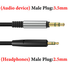 画像をギャラリービューアに読み込む, Geekria ケーブル ナイロン編組 互換性 オーディオコード ボーズ Bose Headphones 700, NCH700 NC700 700NC QuietComfort 35 wireless headphones II QuietComfort Ultra QC SE QC45 QC35II QC35 QC25 ヘッドホンケーブル、2.5mm に適合する 1.2 m