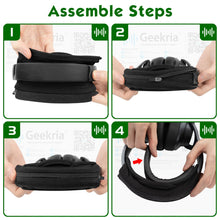 画像をギャラリービューアに読み込む, Geekria ヘッドバンドカバー + パッド セット HyperX, Turtle Beach, レイザー Razer, スティールシリーズ SteelSeries, ロジクール Logitech, コルセア Corsair に対応 ヘッドホンパッド Cooling-gel Pad ( ブラック / M )