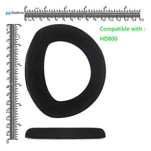 画像をギャラリービューアに読み込む, Geekria イヤーパッド Comfort 互換性 パッド ゼンハイザー Sennheiser HD800 ヘッドホンに対応 パッド イヤー / イヤーカップ ベロア ( ブラック )