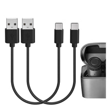 画像をギャラリービューアに読み込む, Geekria 充電ケーブル 互換性 Type-C 充電コード USB to USB-C オーディオテクニカ Audio-Technica ATH-M50xBT2, オーディオテクニカ ATH-CKS50TW2, 悲しげな Shokz New OpenFit 2 に対応 (黒/30cm 2パック)