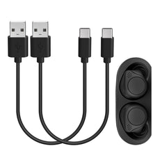 画像をギャラリービューアに読み込む, Geekria 充電ケーブル 互換性 Type-C 充電コード USB-A to USB-C ジャブラ Jabra Elite 10 Gen 2, Elite10, Elite 8, Elite Active 75t, Elite 7 Pro に対応 (黒/30cm 2パック)