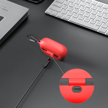 画像をギャラリービューアに読み込む, Geekria シリコン カバー 互換性 カバー JBL Endurance Race 対応 True Wireless Earbuds 充電ケース充電ケースカバー 外装カバー キーホルダーフック付き、充電ポートアクセス可能 (Red)