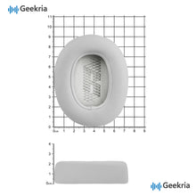 画像をギャラリービューアに読み込む, Geekria イヤーパッド QuickFit 互換性 パッド ジェイビーエル JBL Live 650 BTNC, Lifestyle E65BTNC, Duet NC, Live 660 NC ヘッドホンに対応 パッド イヤー / イヤーカップ (プロテインレザー / グレー)