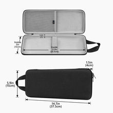 画像をギャラリービューアに読み込む, Geekria スリム キーボードキャリングケース LOFREE Flow2 84 Keys / Flow2 68 Keysと互換性あり EVAハードシェル トラベルバッグ (ダークグレー)