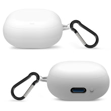 画像をギャラリービューアに読み込む, Geekria シリコン カバー 互換性 カバー Anker Soundcore Liberty Air 2 Pro 対応 True Wireless Earbuds 充電ケース充電ケースカバー 外装カバー キーホルダーフック付き、充電ポートアクセス可能 (White)