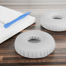 画像をギャラリービューアに読み込む, Geekria QuickFit イヤーパッド 互換性 パッド ビーツバイドクタードレ Beats Solo-Wireless (Solo-Bluetooth) ヘッドホンに対応 イヤパッド/イヤークッション/イヤーカップ (プロテインレザー / 白い )