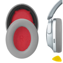 画像をギャラリービューアに読み込む, Geekria イヤーパッド QuickFit 互換性 パッドワンモア 1MORE SonoFlow ヘッドホンに対応 パッド イヤー / イヤーカップ プロテインレザー (灰)