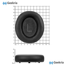 画像をギャラリービューアに読み込む, Geekria イヤーパッド QuickFit 互換性 パッド アンカー Anker Soundcore Life Q45, Space Q45 ヘッドホンに対応 パッド イヤー / イヤーカップ (プロテインレザー / ブラック)