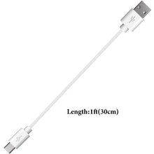 画像をギャラリービューアに読み込む, Geekria 充電ケーブル 互換性 USB 充電コード USB to Micro-USB ジェイビーエル JBL GO2, Flip4, Charge2+, Charge3, Pulse3, Boombox に対応 (白/30cm 2個)